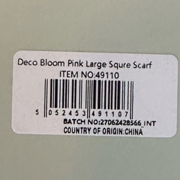 Fable England | Deco Bloom Large Square Scarf, NWT - Picture 10 of 10